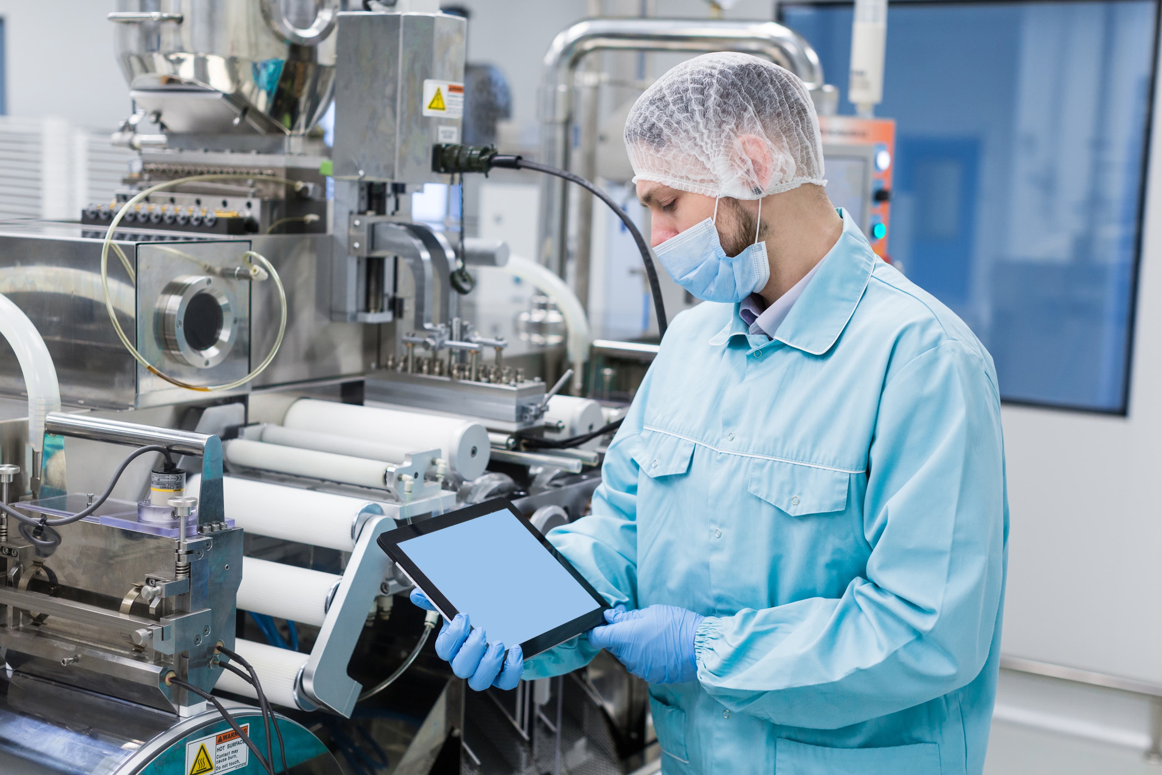 Quality inspector reviewing a production defect after the fact