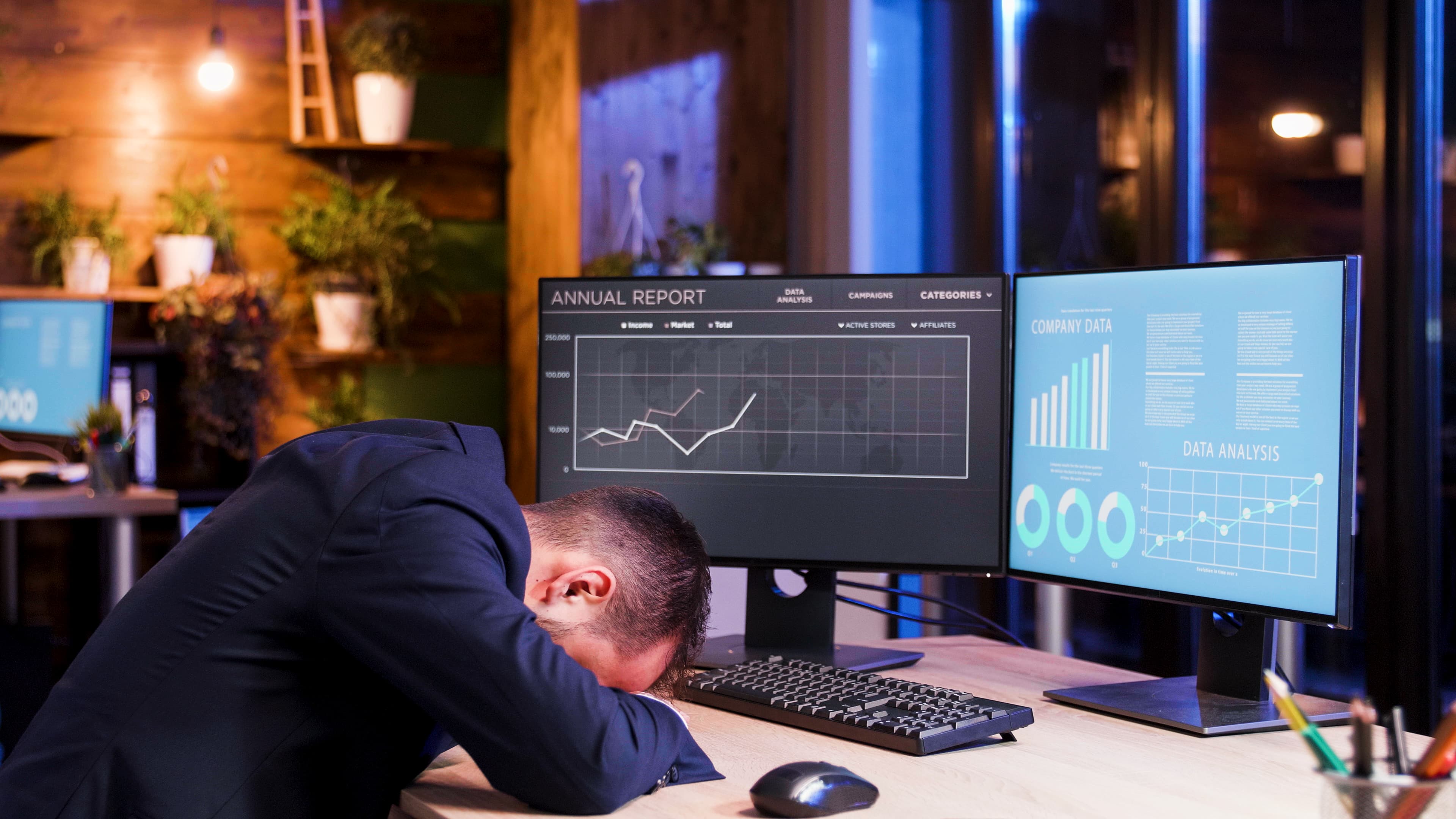 Warehouse manager reviewing a supplier delay alert on a dashboard