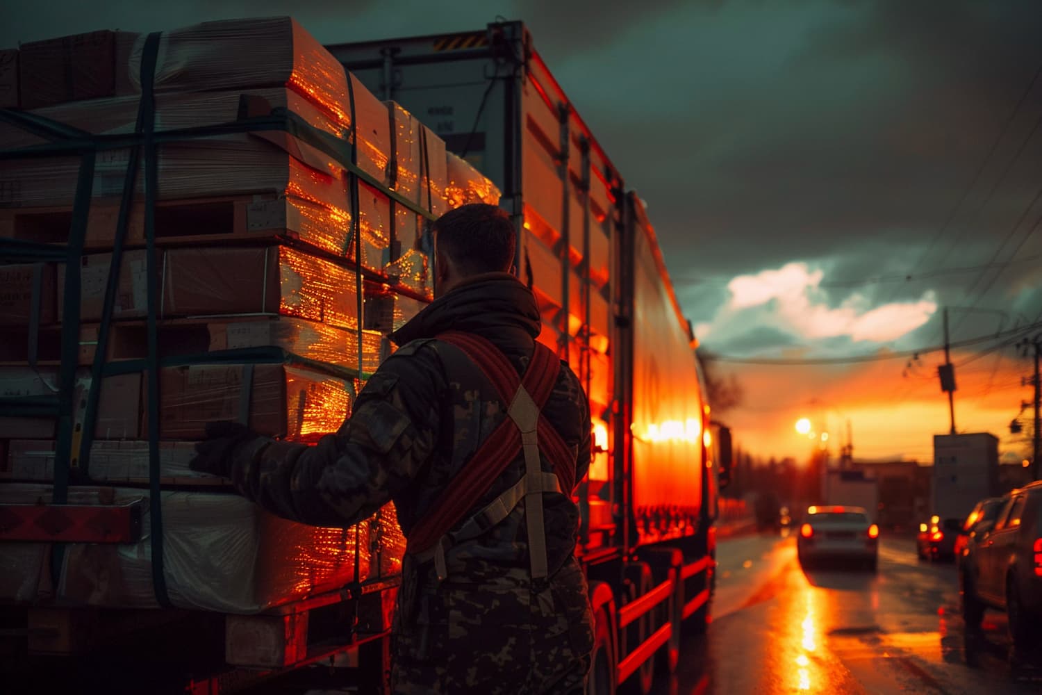 Delivery driver managing a fragmented last-mile delivery route